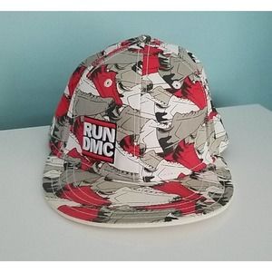 RUN-DMC 2009 Shoe Print Flat Bill Hat Size S/M